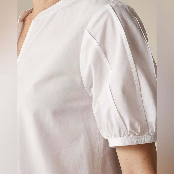 NWT J CREW Delilah dress in cotton poplin in white - Picture 6 of 8